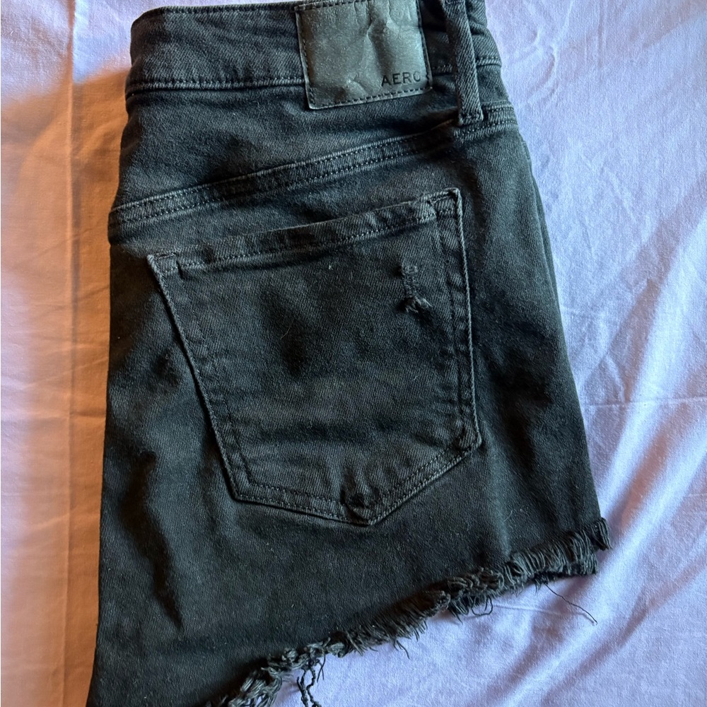 Aeropostale Black High Rise Shorts